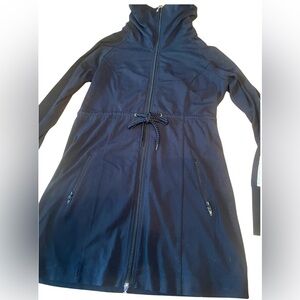 Boston Proper Black Cinch Waist Travel Collection Jacket, size small